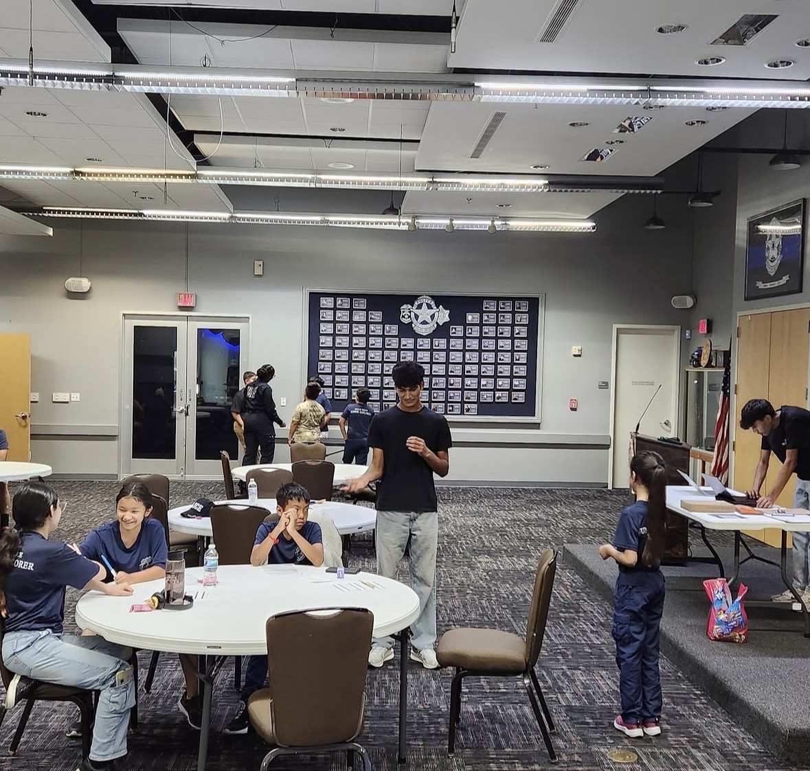Peer-led workshop in session at the Dallas Police Department